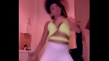 Tit falls out while she is dancing online