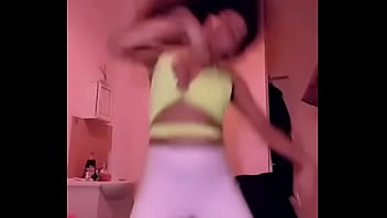 Tit falls out while she is dancing online