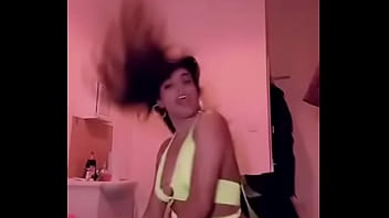 Tit falls out while she is dancing online