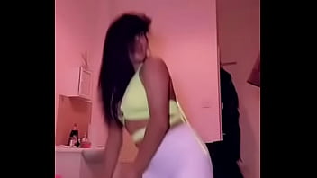 Tit falls out while she is dancing online