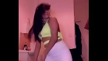 Tit falls out while she is dancing online