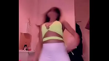 Tit falls out while she is dancing online