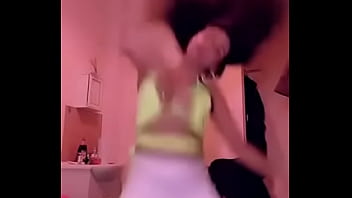 Tit falls out while she is dancing online