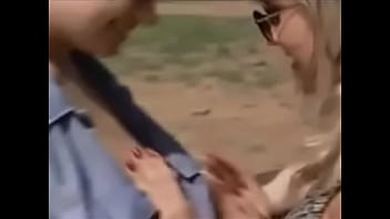 Pj & vanessa have a lesbian romp outside a stable