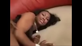 Lovely young ebony honey bounces up and down on cock low