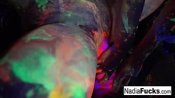 Hot blonde shares a dick