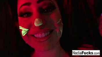 Hot blonde shares a dick