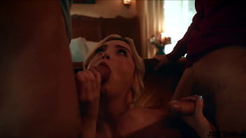 When lexi is haning out with her two male besties they realize she's never done a double penetration before so its time to get this out of hte way