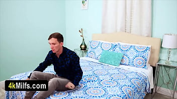 Busty stepmother begging for the taboo cum