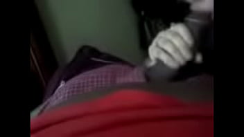 Adrianna blowing tim back