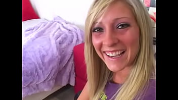 Carmen kinsley cute 19 yo blonde huge cock pov blowjob and facial