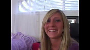 Carmen kinsley cute 19 yo blonde huge cock pov blowjob and facial