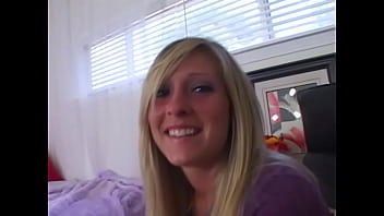 Carmen kinsley cute 19 yo blonde huge cock pov blowjob and facial