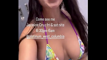 Come see me jazmine cruz fri & sat6 30pm 6amplatinum westwest columbia south carolina