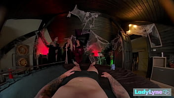 Hocus pocus with the three witches on halloween at ladylyne