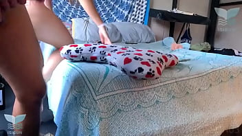 Hot stepmom teaches innocent stepson how to fuck