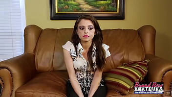 Mature classy brunette reagan strips off and deepthroats a hard cock