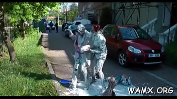 Moist look seduction with lesbos