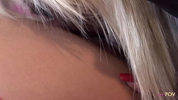 Busty blonde lesbian has her pierced clit licked and dildoed by her sexy girlfriend