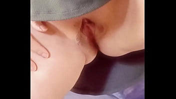 Parting my hairy cunt