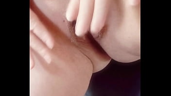 Parting my hairy cunt