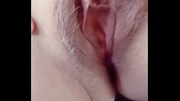 Parting my hairy cunt