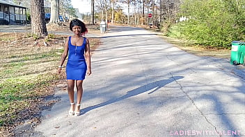 She was walking in the streets