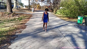 She was walking in the streets