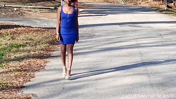 She was walking in the streets