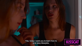 S4e7 step mom teaches step daughter glory hole suck skills — will she crave cocks tonight