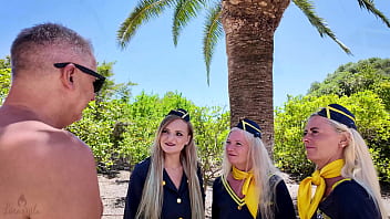 Lebende bordtoiletten stewardess mmfff gruppenpissen mit dirty tina und rosella extrem