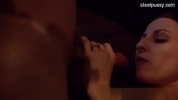 Young cowgirl deep throat