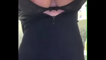 Stepmom masturbates her pussy in the bathroom