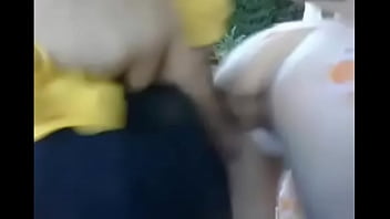 Hot couple fucking outside