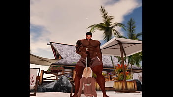 Blowjob for big black