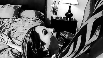 Jenna haze swallows comic book style black&white