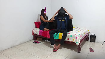 Cuckold leaves and stays masturbating for each other