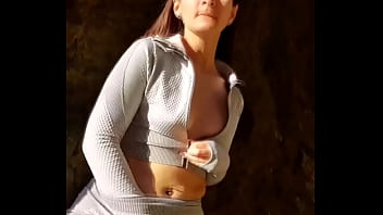 Passionate public walking with me and new sport suit for you tonight fo you like sport and public vibes tell me more