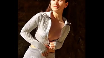 Passionate public walking with me and new sport suit for you tonight fo you like sport and public vibes tell me more