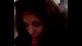 Amateur raven gives hot footjob and blowjob