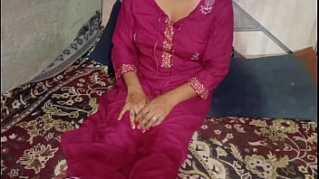 My stepsister's husband returns from a trip and i give him a good welcome