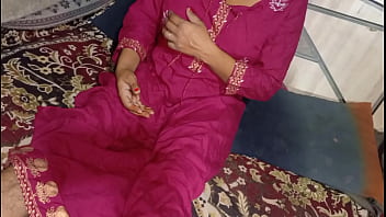 My stepsister's husband returns from a trip and i give him a good welcome