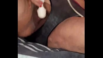 Playing with panties on