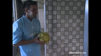 Krystal showers and then takes a cock into her throat and pussy