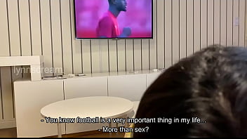 Football or me my girlfriend wants sex during the game and she asks for milk in her mouth
