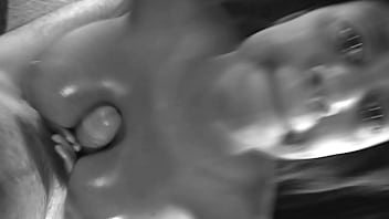 Banging boobs busty girl gets titfucked and facialled