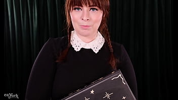 Thick cutie cosplay addams family wednesday has hots for classmate Thick cutie cosplay addams family wednesday has hots for classmate