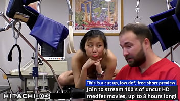 Freshman gets mandatory hitachi orgasm from doctor tampa raya nguyen