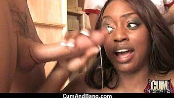 Black slut group in her mouth 19