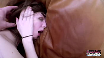 Cute nerdy hazel oconnor masturbates with a dildo and gets banged